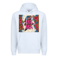 White girl mama thunder with flowers Premium Hoodie - TumblerDesignByShophia