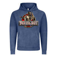 Vintage Denim Papasaurus T-Rex Vintage Hoodie - LillyAllenDesigns