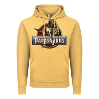 Vintage Mustard Papasaurus T-Rex Vintage Hoodie - LillyAllenDesigns