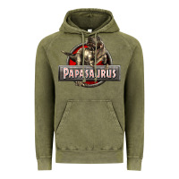 Vintage Olive Papasaurus T-Rex Vintage Hoodie - LillyAllenDesigns