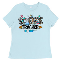 Baby Blue science teacher Ladies Tee - CowhideDigitalArt