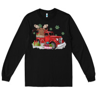 Black christmas truck Long Sleeve Tee - MaliasSmallBusiness