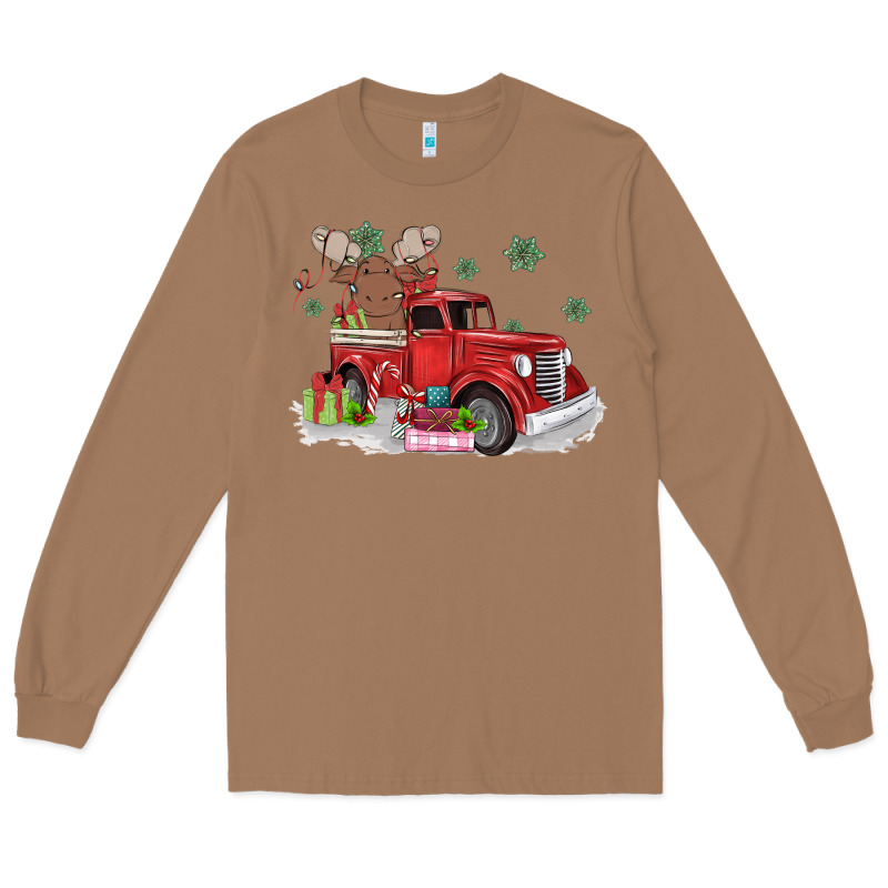 Christmas Truck Long Sleeve Tee by MaliasSmallBusiness | Teevron