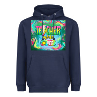 Navy teacher mode off Heavyweight Hoodie - TumblerDesignByShophia