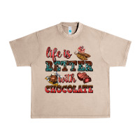 French Oak life is better with chocolate Urban Heavy Tee - AdoDesignShop