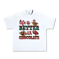 White life is better with chocolate Urban Heavy Tee - AdoDesignShop