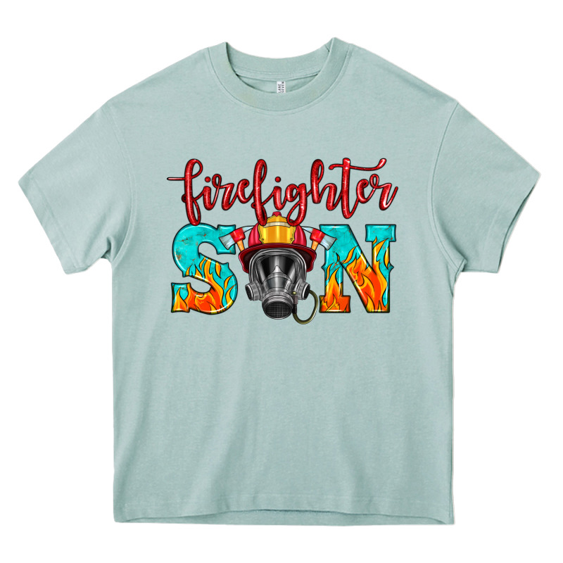 Firefighter Son Boy Heavy Core Tee by HRA Design Shop | Teevron