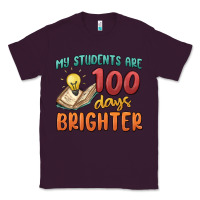 Plum my students 100 days brighter Classic Tee - MaliasSmallBusiness