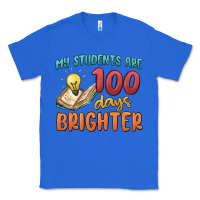 True Royal my students 100 days brighter Classic Tee - MaliasSmallBusiness