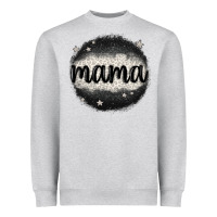 Heather Grey leopard mama Heavyweight Sweatshirt - MaliasSmallBusiness