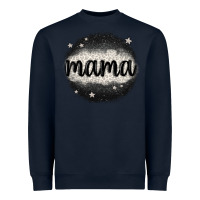 Navy leopard mama Heavyweight Sweatshirt - MaliasSmallBusiness