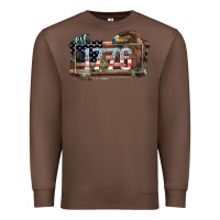 Chestnut Eat. 1776 eagle 4th of july Premium Sweatshirt - HowdyJamesFarm