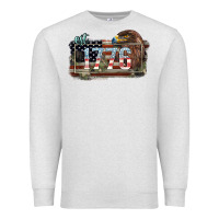 Oatmeal Heather Eat. 1776 eagle 4th of july Premium Sweatshirt - HowdyJamesFarm