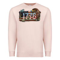 Pale Pink Eat. 1776 eagle 4th of july Premium Sweatshirt - HowdyJamesFarm