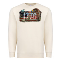 Sandshell Eat. 1776 eagle 4th of july Premium Sweatshirt - HowdyJamesFarm