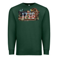 Sports Green Eat. 1776 eagle 4th of july Premium Sweatshirt - HowdyJamesFarm