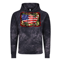 Cloud Black distressed american flag Vintage Hoodie - BarkalooDesign
