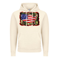 Vintage Artic distressed american flag Vintage Hoodie - BarkalooDesign