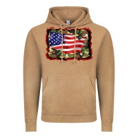 Vintage Camel distressed american flag Vintage Hoodie - BarkalooDesign