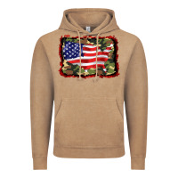 Vintage Coffee distressed american flag Vintage Hoodie - BarkalooDesign