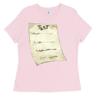 Bubblegum Pink test sheet fa element Ladies Tee - FaDigitalArtStudio