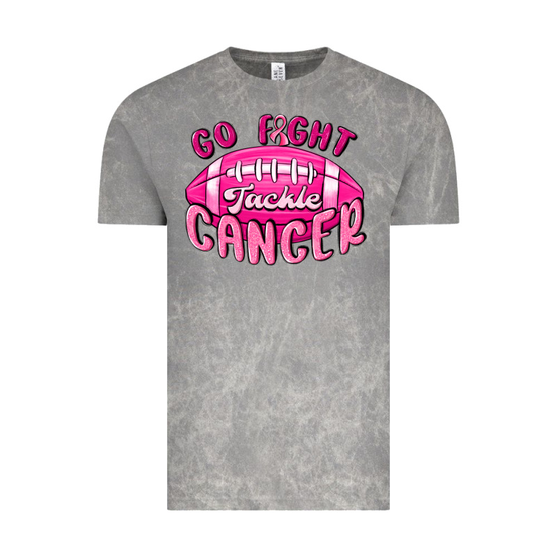 Go Fight Tackle Cancer Vintage Tee by MaliasSmallBusiness | Teevron