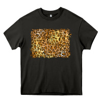 Asphalt handdrawn leopard pattern yellow Heavy Core Tee - BarkalooDesign