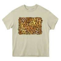 Mossy handdrawn leopard pattern yellow Heavy Core Tee - BarkalooDesign