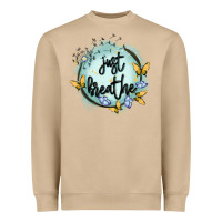 Mushroom just breathe Heavyweight Sweatshirt - MaliasSmallBusiness
