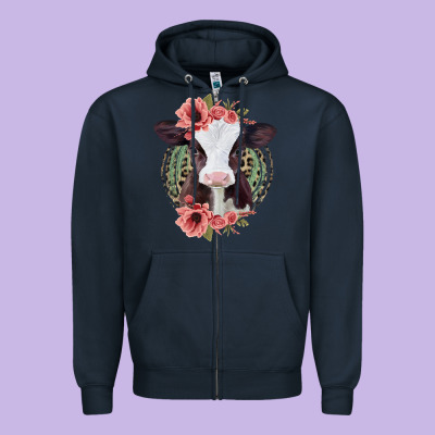 Baby Calf Zipper Hoodie Designed By Bettercallsaul