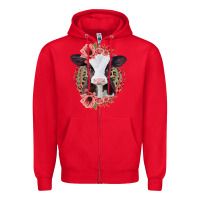 Red Baby Calf Zipper Hoodie - Bettercallsaul