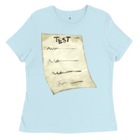 Baby Blue test sheet fa element Ladies Tee - FaDigitalArtStudio