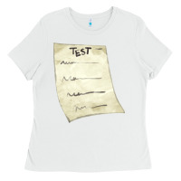 White test sheet fa element Ladies Tee - FaDigitalArtStudio
