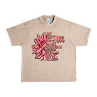 French Oak pink sunflower and cancer ribbon breast cancer Urban Heavy Tee - MaliasSmallBusiness