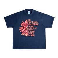 Navy pink sunflower and cancer ribbon breast cancer Urban Heavy Tee - MaliasSmallBusiness