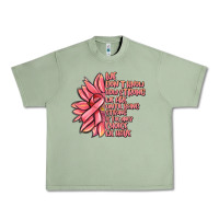 Oil Green pink sunflower and cancer ribbon breast cancer Urban Heavy Tee - MaliasSmallBusiness