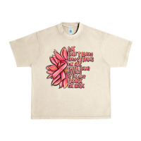 Sandshell pink sunflower and cancer ribbon breast cancer Urban Heavy Tee - MaliasSmallBusiness