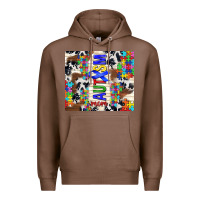 Chestnut autism mom puzzle ribbon Premium Hoodie - TumblerDesignByShophia