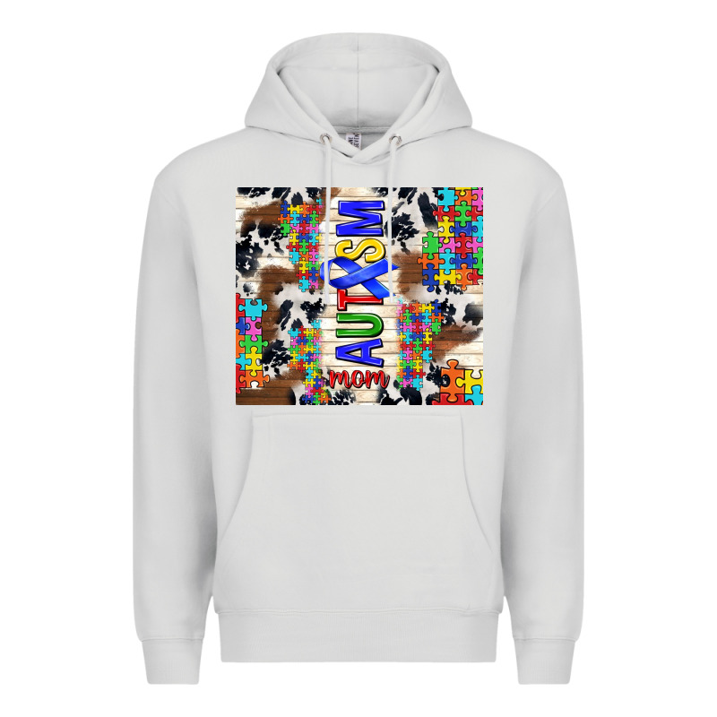 Autism Mom Puzzle Ribbon Premium Hoodie by TumblerDesignByShophia | Teevron