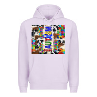 Lilac autism mom puzzle ribbon Premium Hoodie - TumblerDesignByShophia