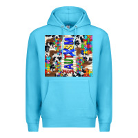 Ocean Blue autism mom puzzle ribbon Premium Hoodie - TumblerDesignByShophia