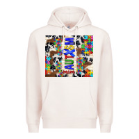 Pale Pink autism mom puzzle ribbon Premium Hoodie - TumblerDesignByShophia
