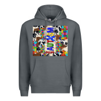 Rock autism mom puzzle ribbon Premium Hoodie - TumblerDesignByShophia
