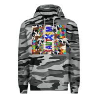 Slate Camo autism mom puzzle ribbon Premium Hoodie - TumblerDesignByShophia