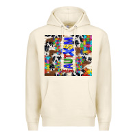 Tofu autism mom puzzle ribbon Premium Hoodie - TumblerDesignByShophia
