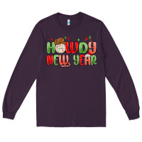 Plum howdy new year Long Sleeve Tee - MaliasSmallBusiness