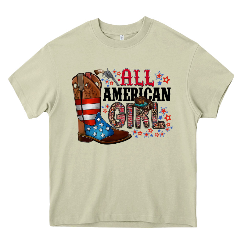 All American Girl Heavy Core Tee by RacoonDesign | Teevron