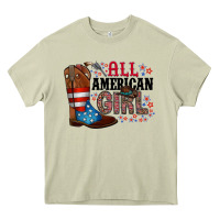 Mossy all american girl Heavy Core Tee - RacoonDesign