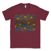 Burgundy tooled leather fall background Classic Tee - RanaPortraitStore