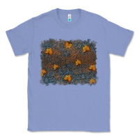 Colony Blue tooled leather fall background Classic Tee - RanaPortraitStore